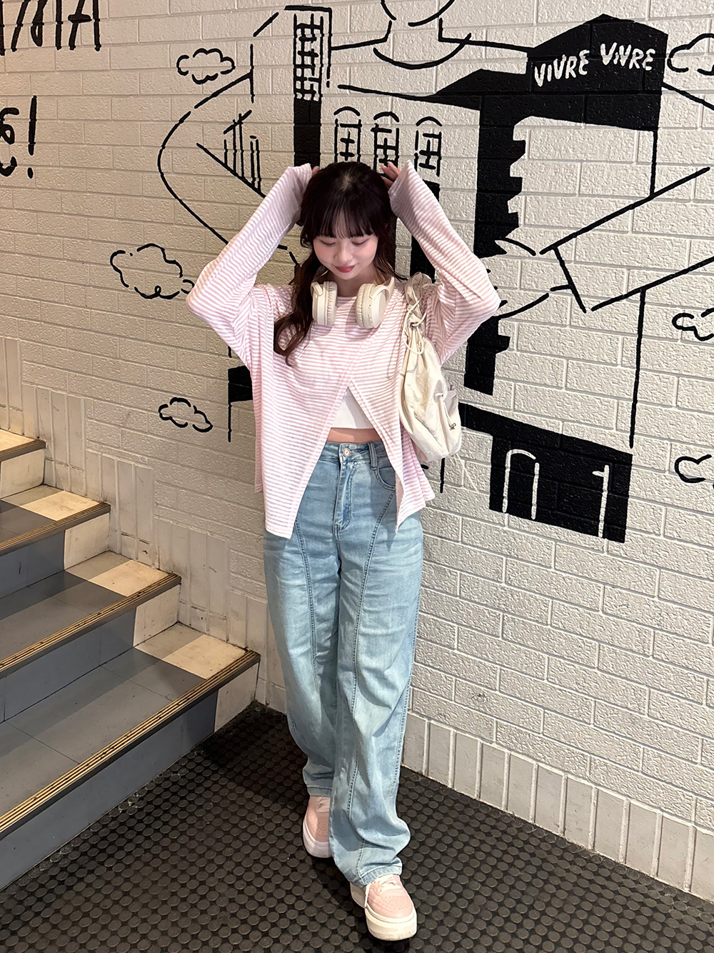 ボーダークロススリットTシャツ | 詳細画像11