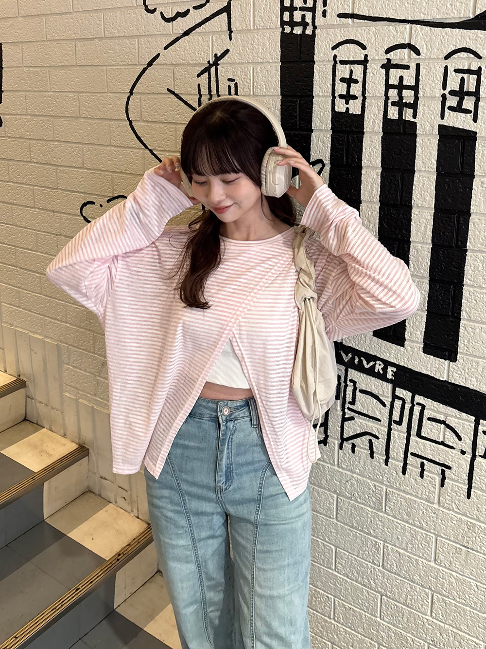 ボーダークロススリットTシャツ | 詳細画像20