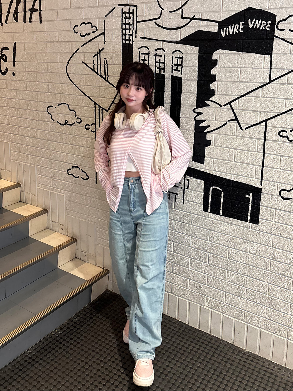 ラインワイドデニムパンツ | レディースファッション通販 - DHOLIC