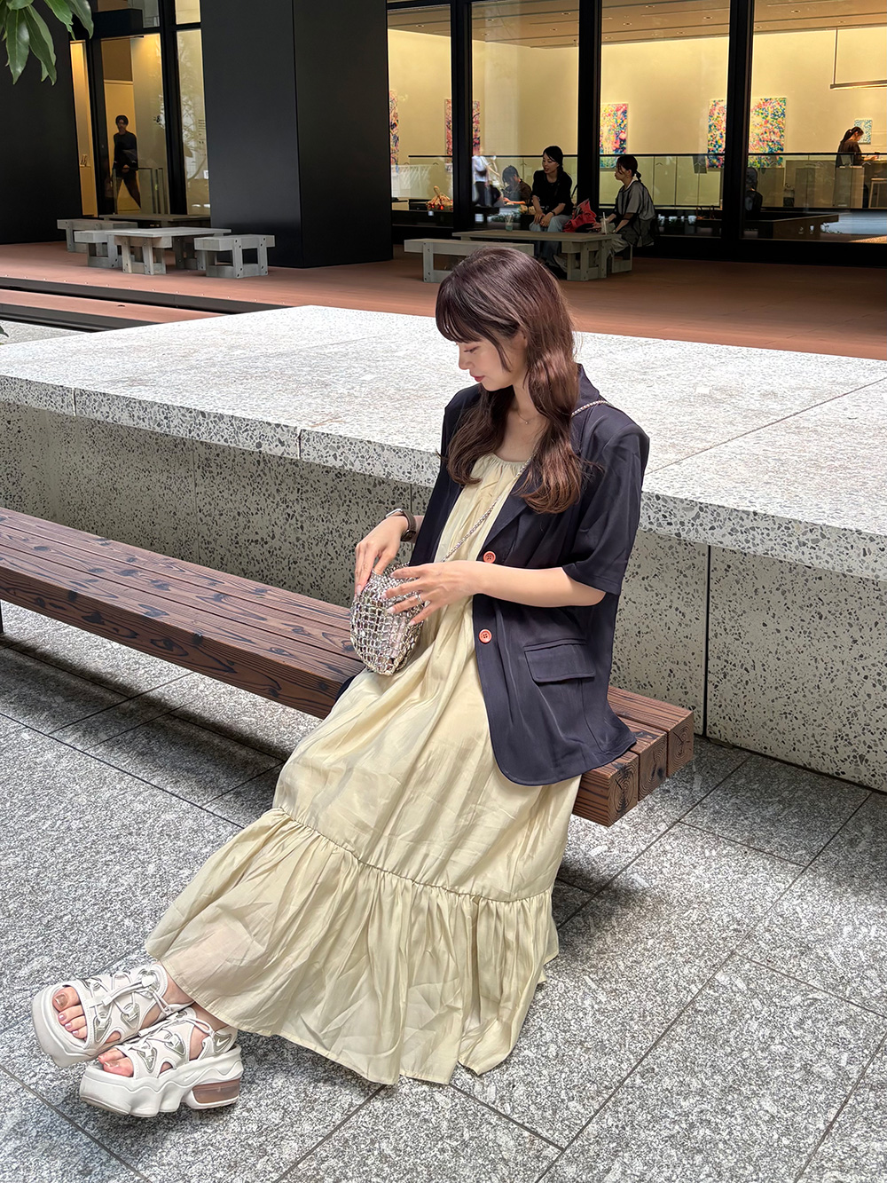 バックリボンギャザーキャミワンピース | 詳細画像5