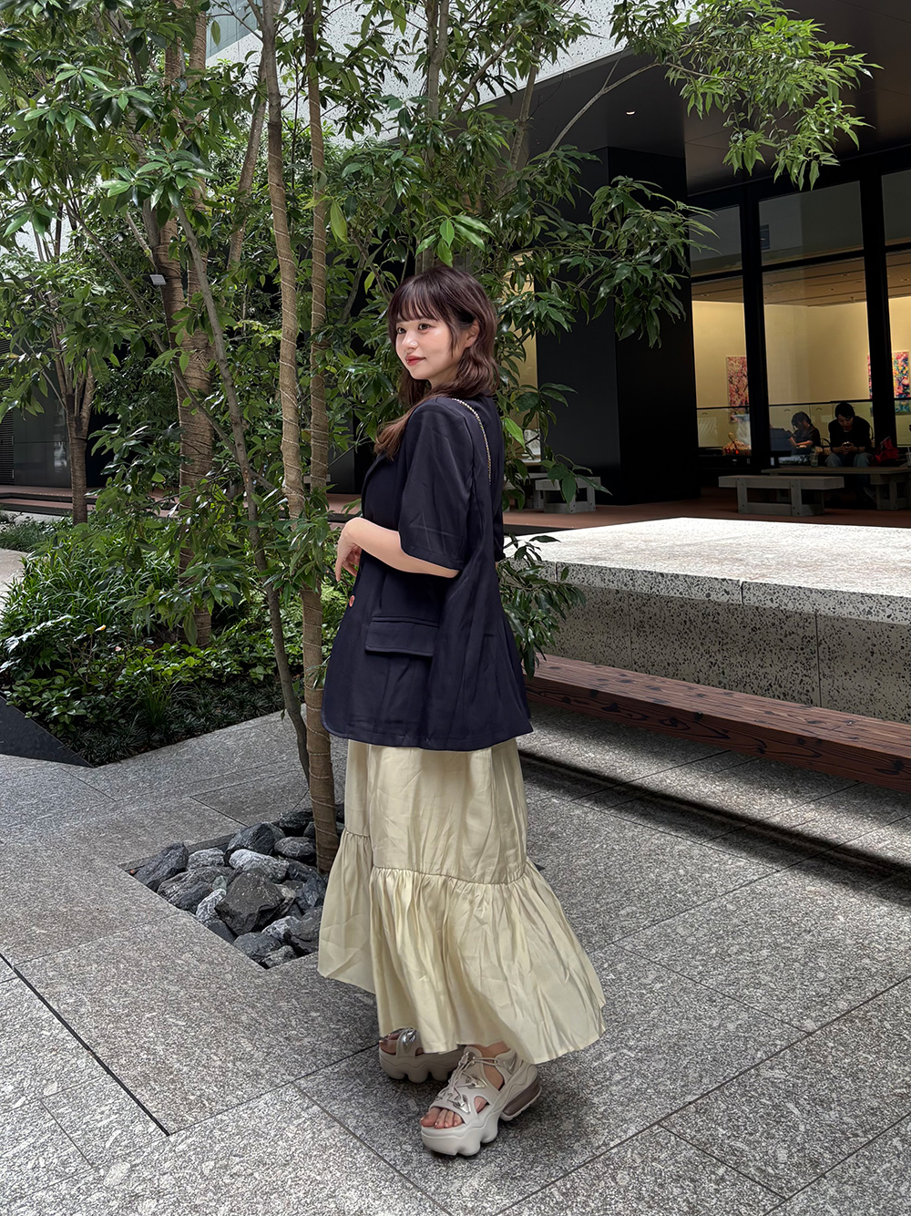 バックリボンギャザーキャミワンピース | 詳細画像11