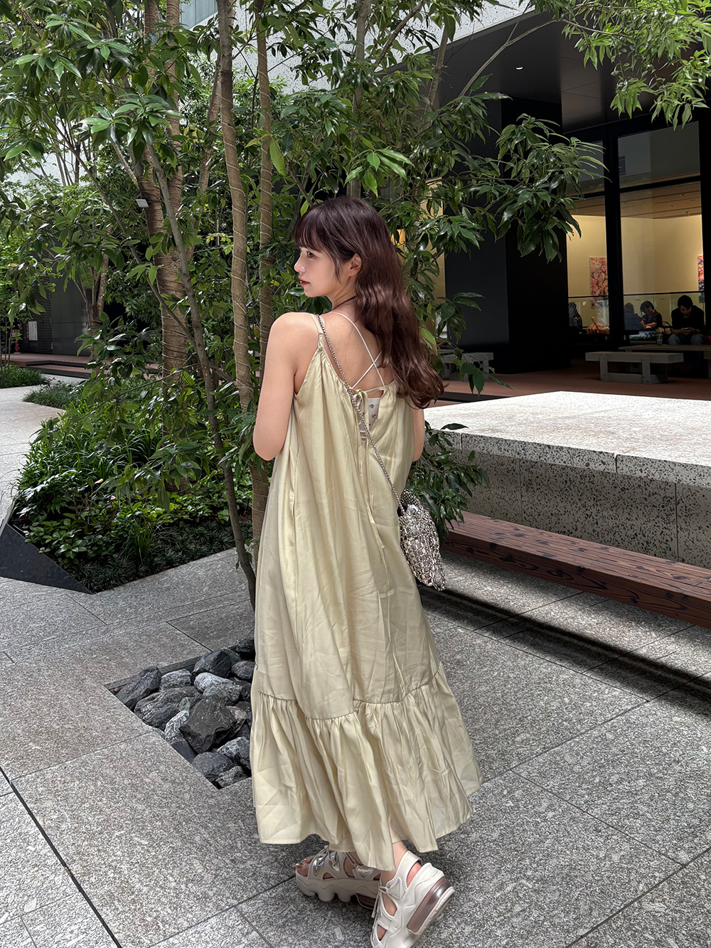 バックリボンギャザーキャミワンピース | 詳細画像15