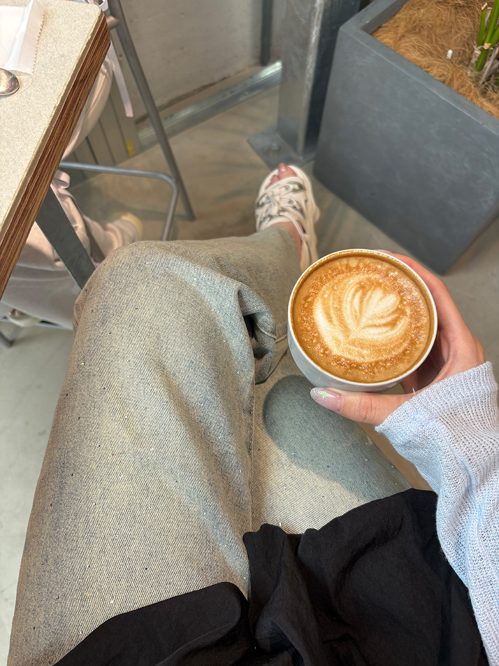 レースキュービックデニムパンツ | 詳細画像3