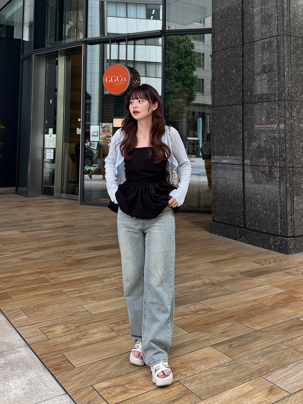 レースキュービックデニムパンツ | 詳細画像6