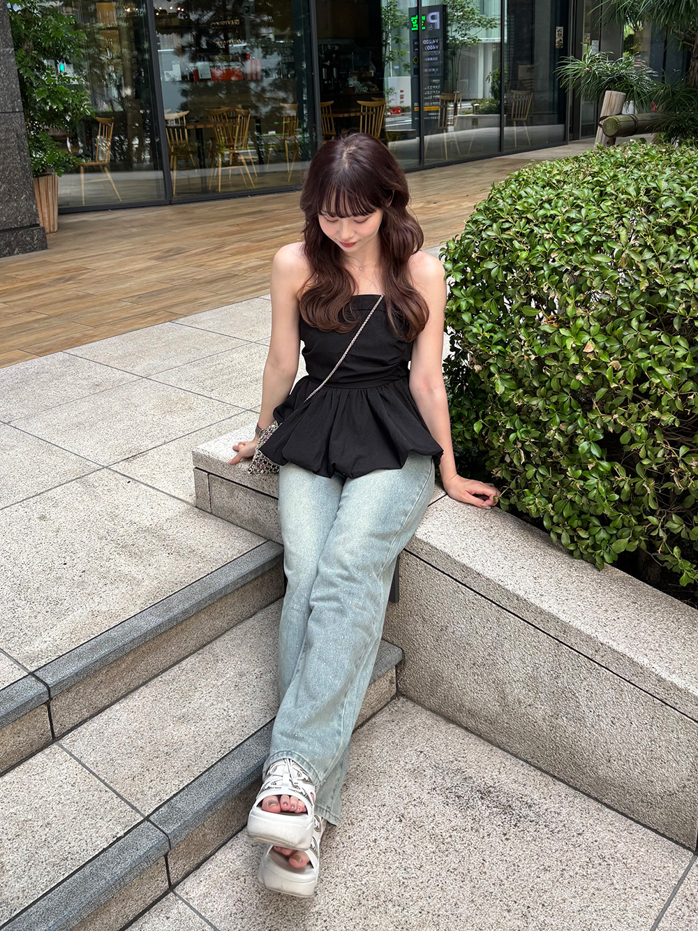 レースキュービックデニムパンツ | 詳細画像14