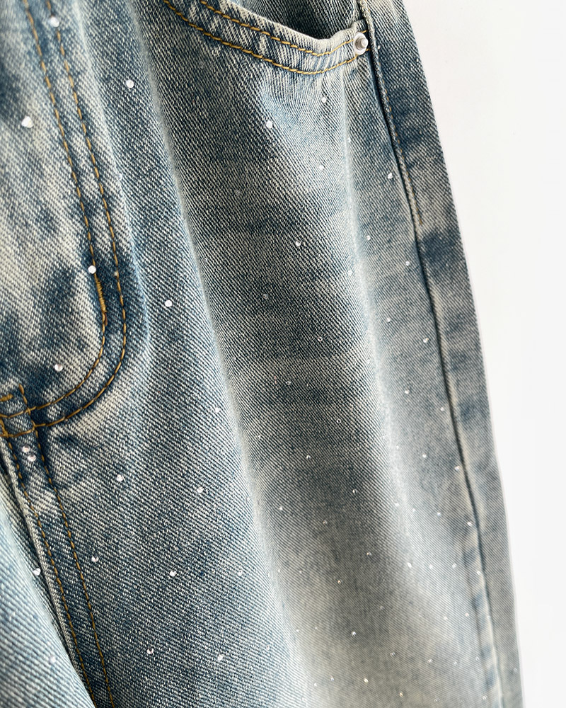 レースキュービックデニムパンツ | 詳細画像19