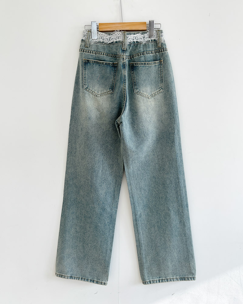 レースキュービックデニムパンツ | 詳細画像22