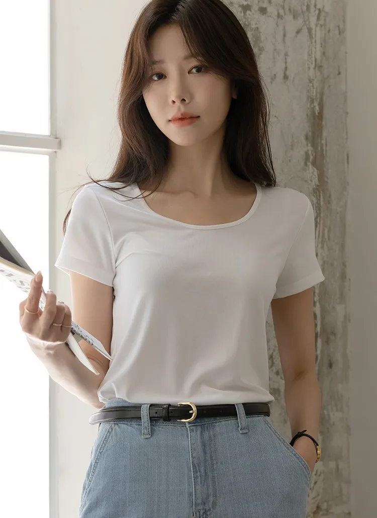 クールベーシックラウンドネックTシャツ | ODE | 詳細画像1