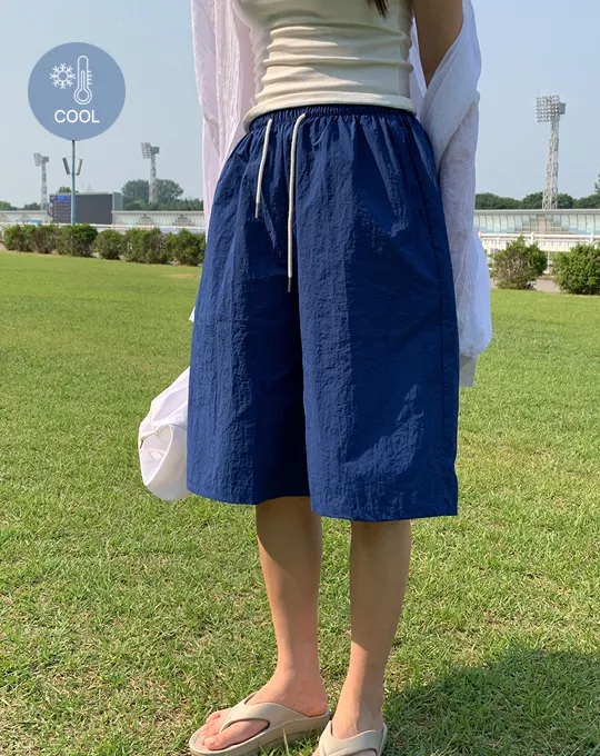 [選べる丈]クールウエストゴムAラインショートパンツ | twobing | 詳細画像3