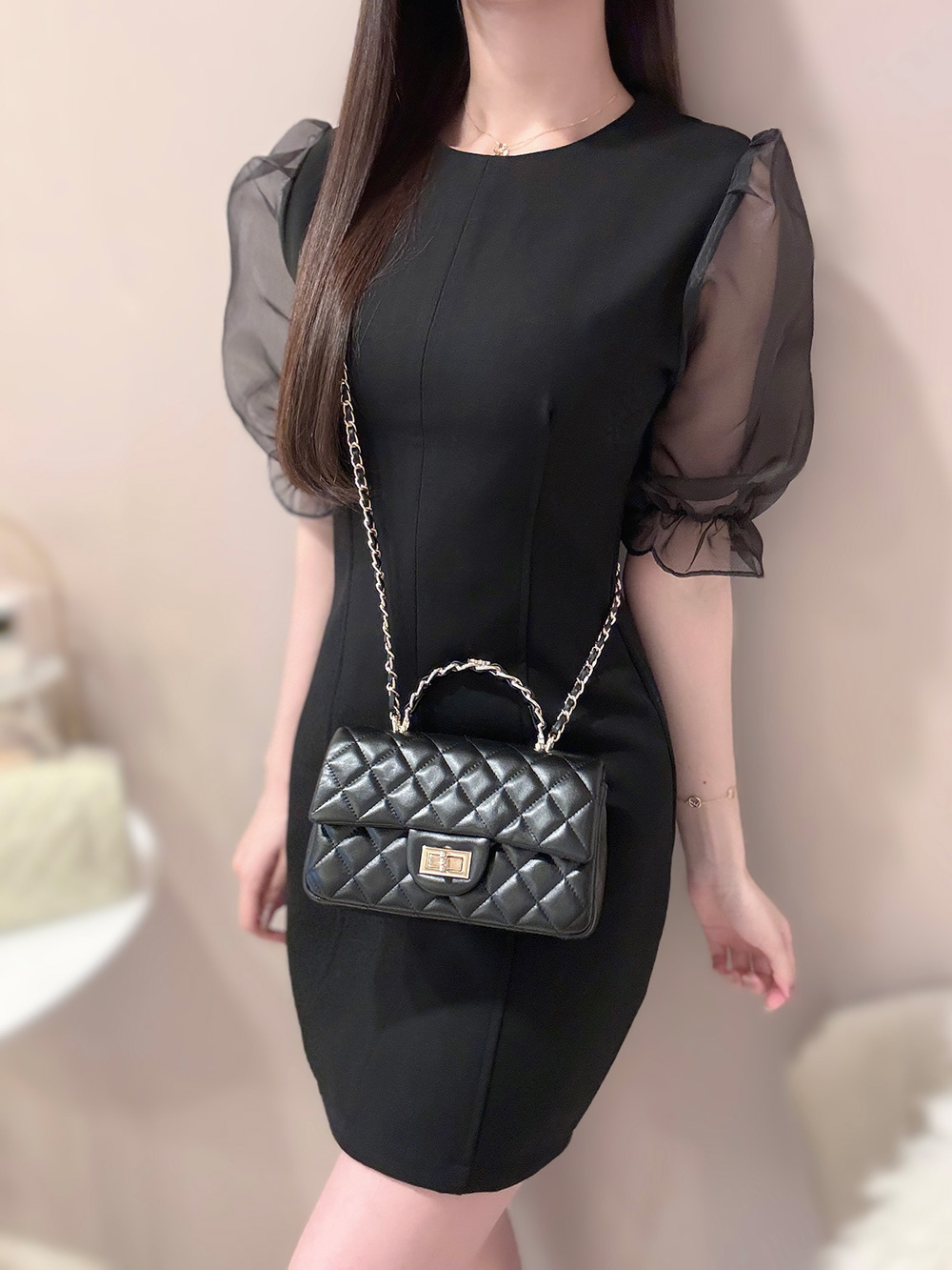 シフォンパフスリーブワンピース | 詳細画像5