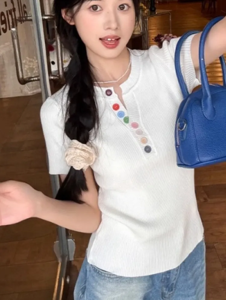 ボタン半袖Tシャツ | 詳細画像1
