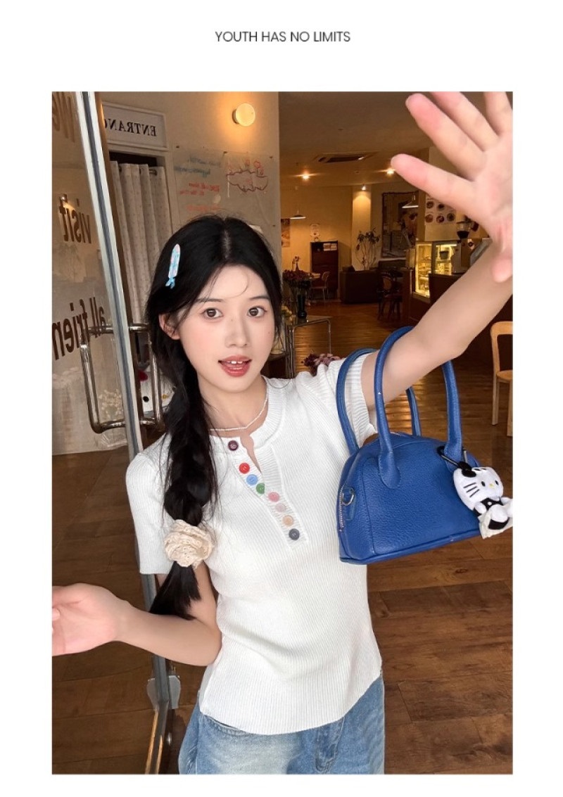 ボタン半袖Tシャツ | 詳細画像4
