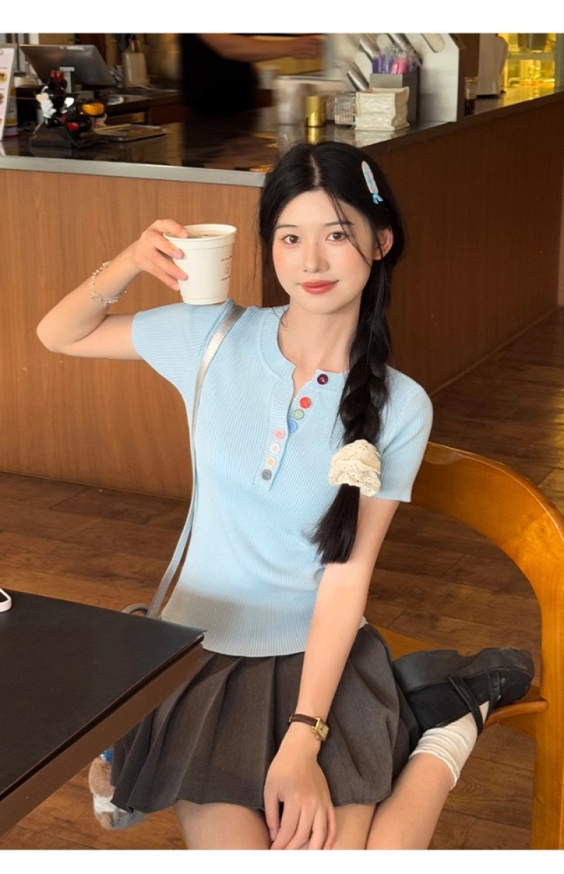 ボタン半袖Tシャツ | 詳細画像10