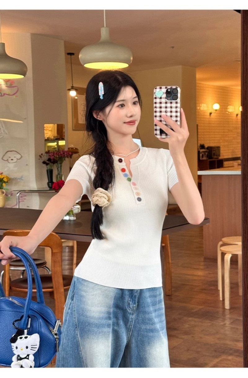 ボタン半袖Tシャツ | 詳細画像18