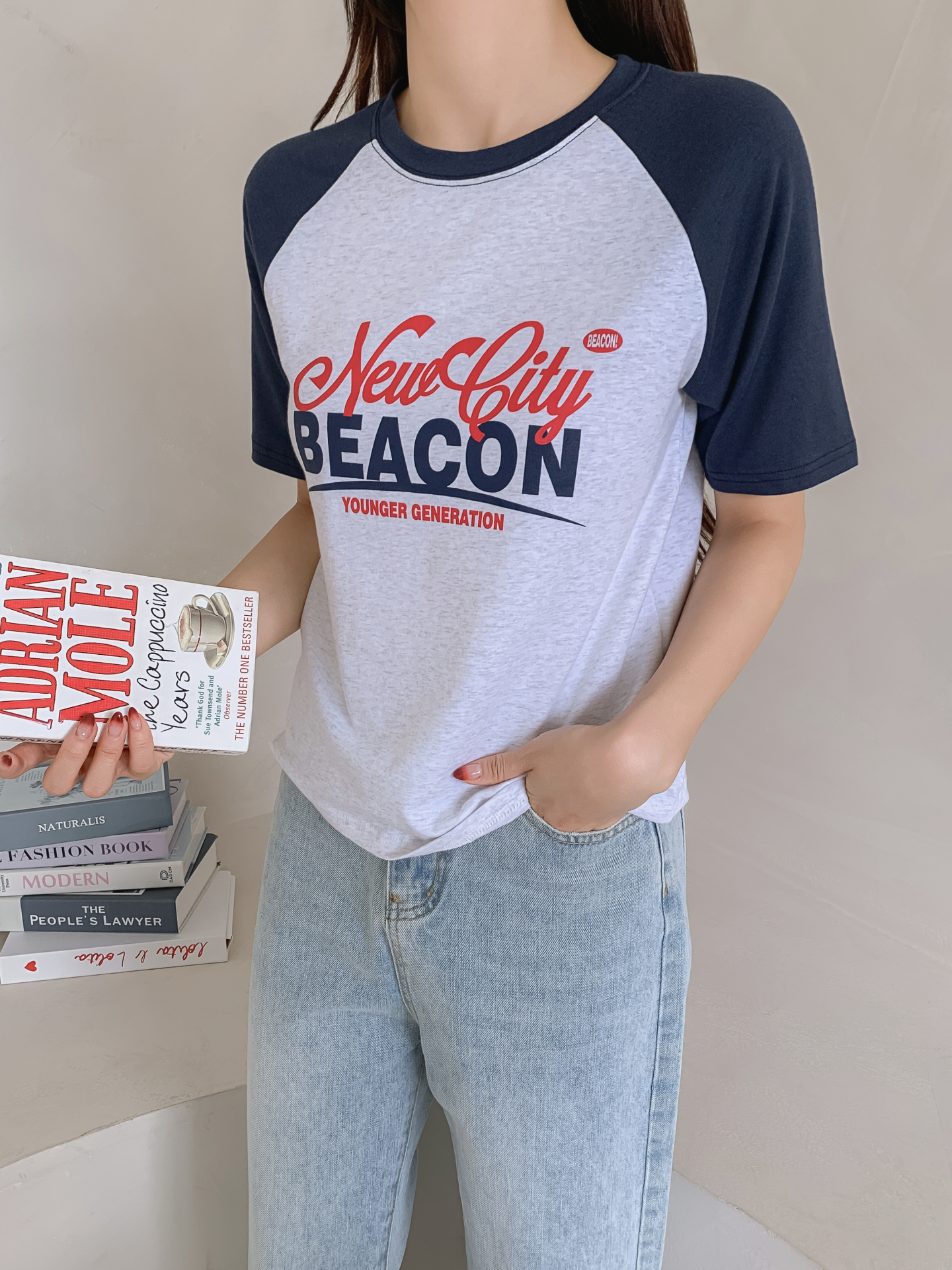 ラウンドネックラグラン半袖ロゴTシャツ | 詳細画像20