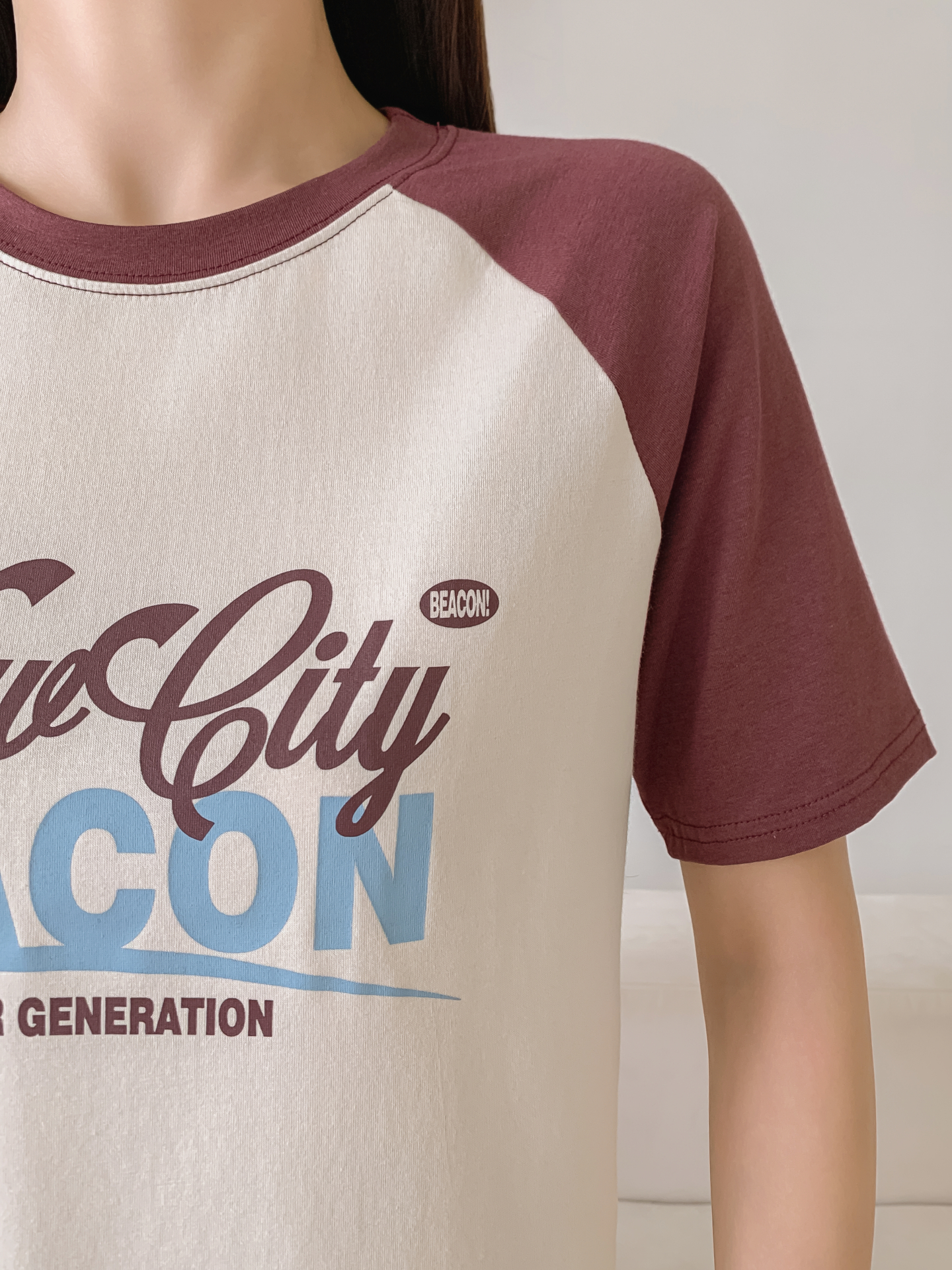 ラウンドネックラグラン半袖ロゴTシャツ | 詳細画像7