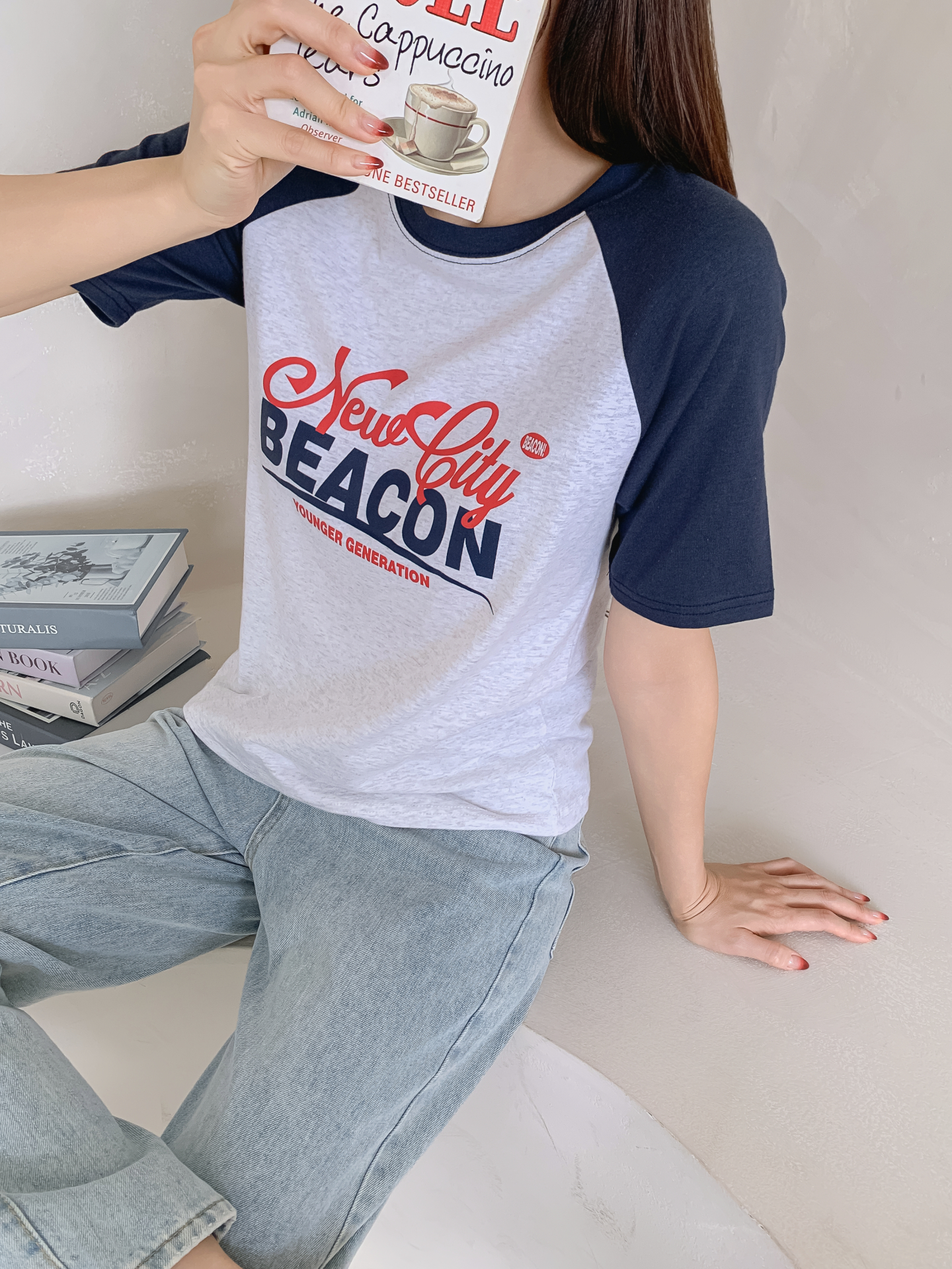 ラウンドネックラグラン半袖ロゴTシャツ | 詳細画像26