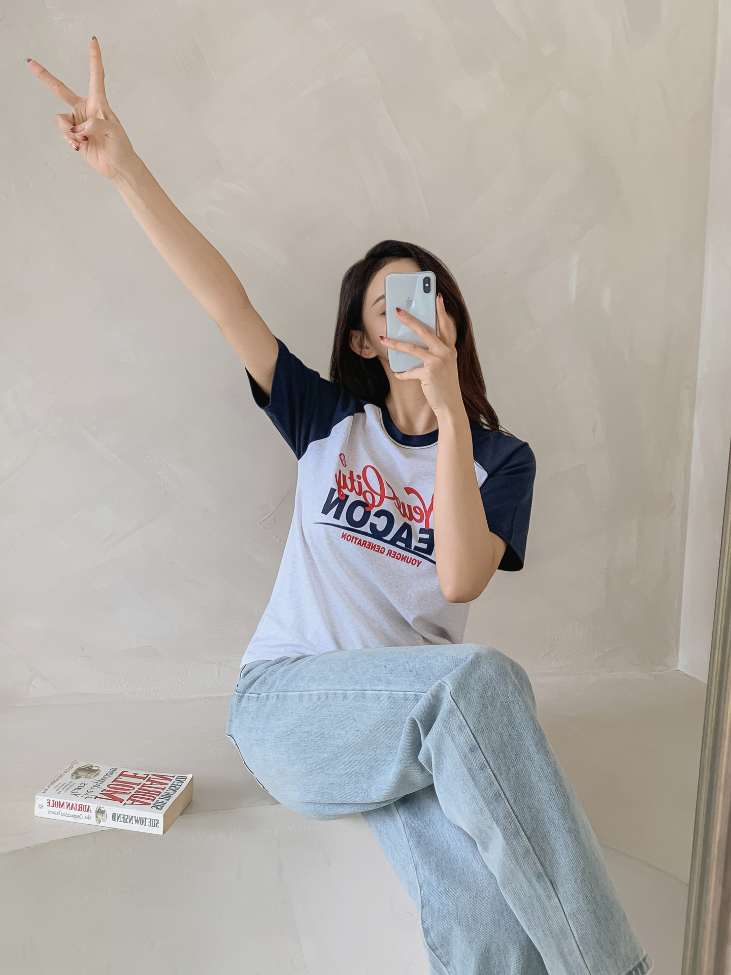 ラウンドネックラグラン半袖ロゴTシャツ | 詳細画像30