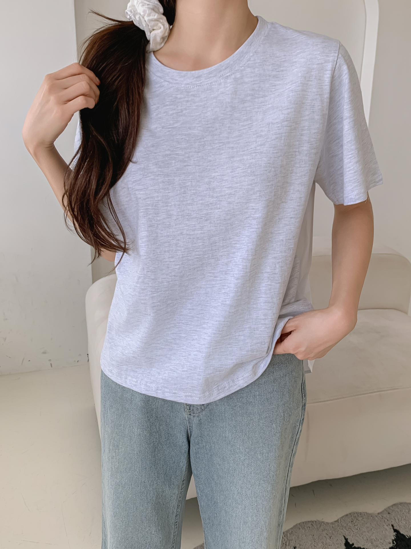 コットンラウンドネック半袖Tシャツ | 詳細画像14