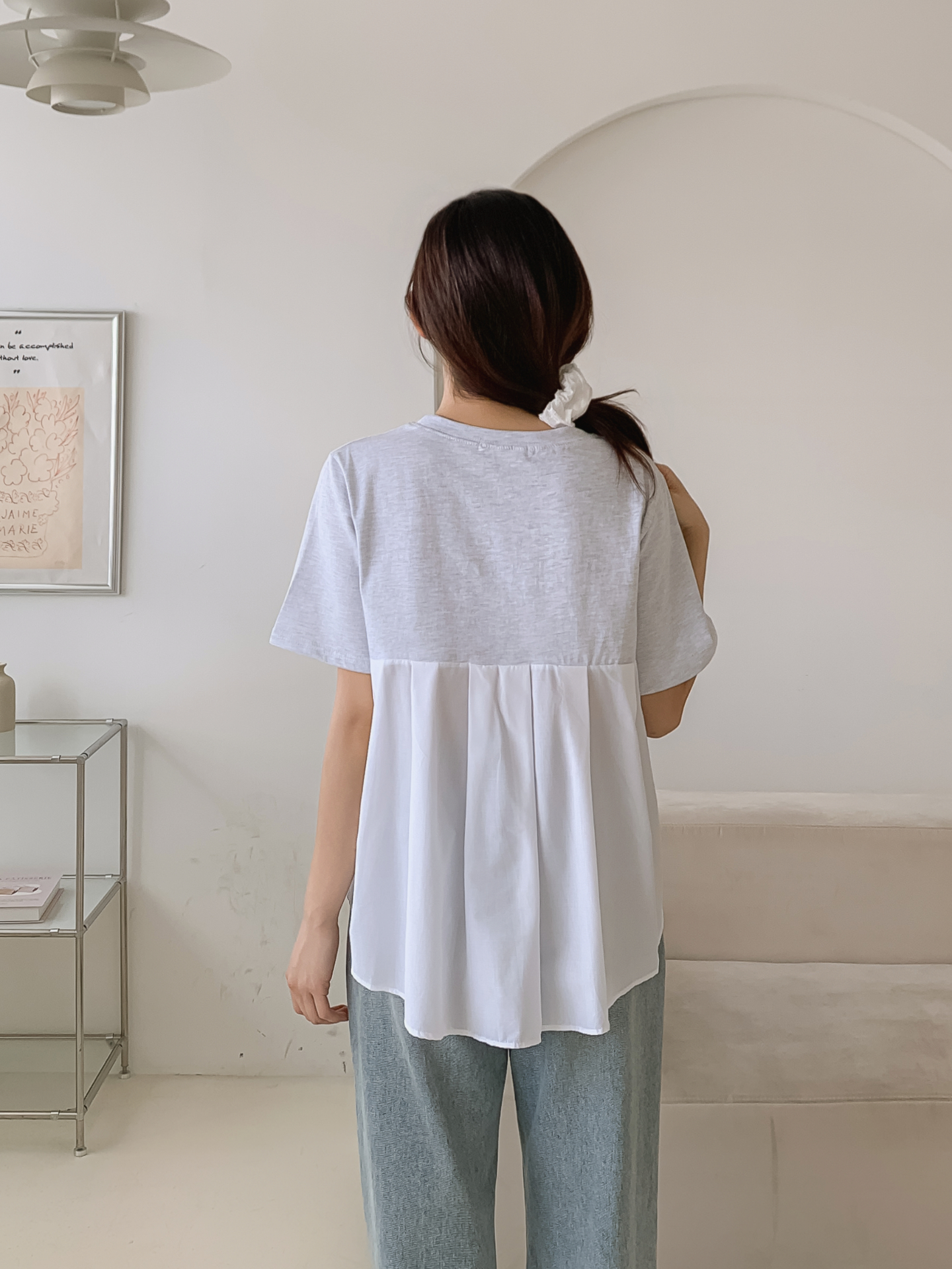 コットンラウンドネック半袖Tシャツ | 詳細画像3