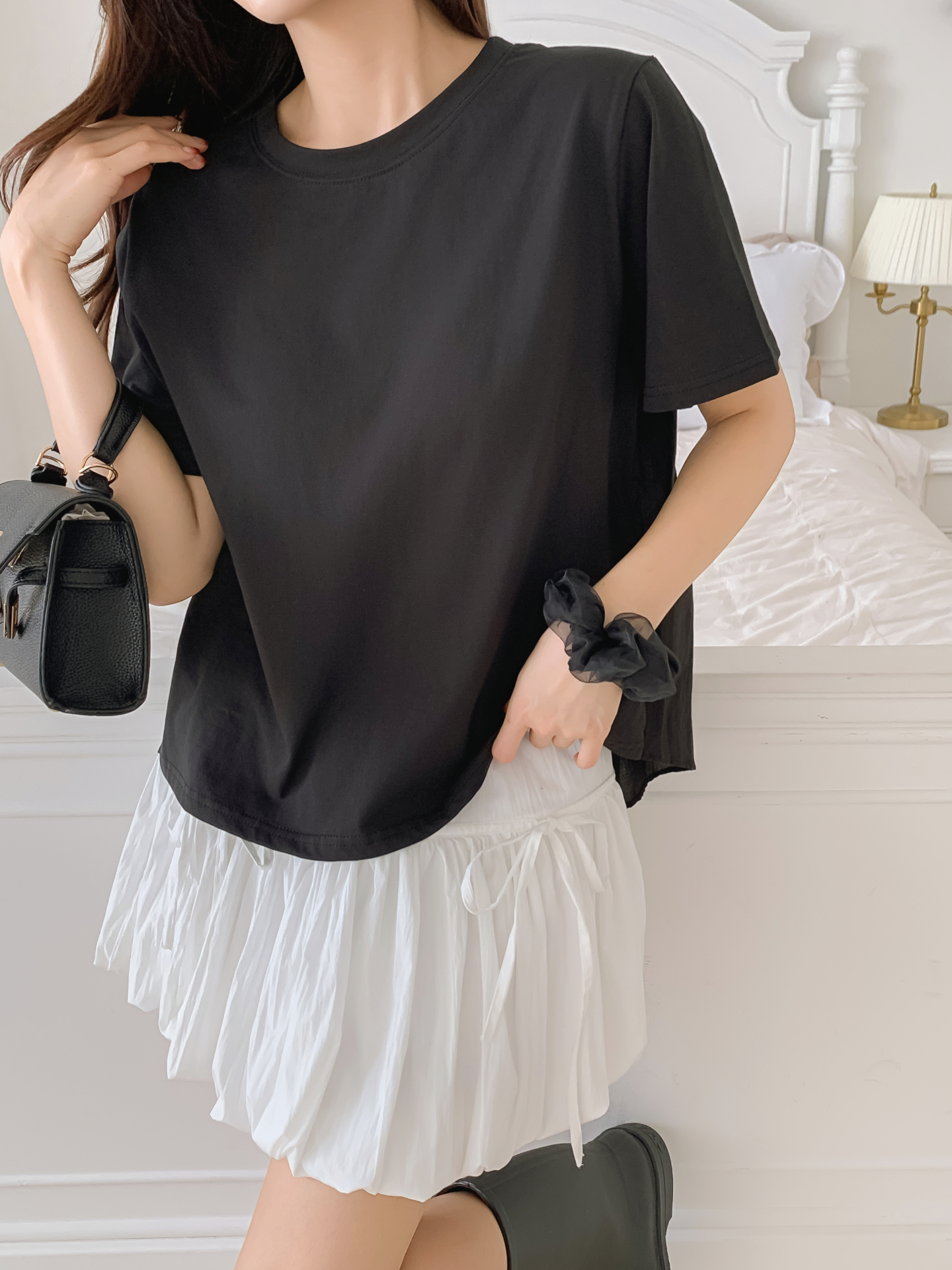 コットンラウンドネック半袖Tシャツ | 詳細画像30
