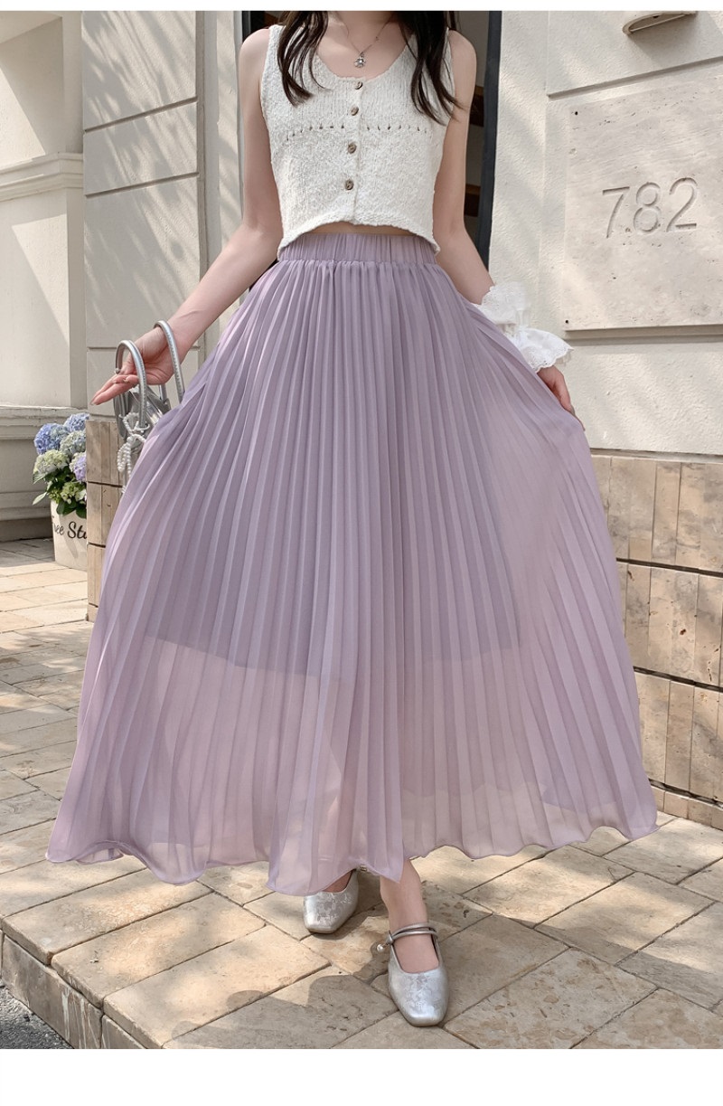 シフォンプリーツロングスカート | 詳細画像3