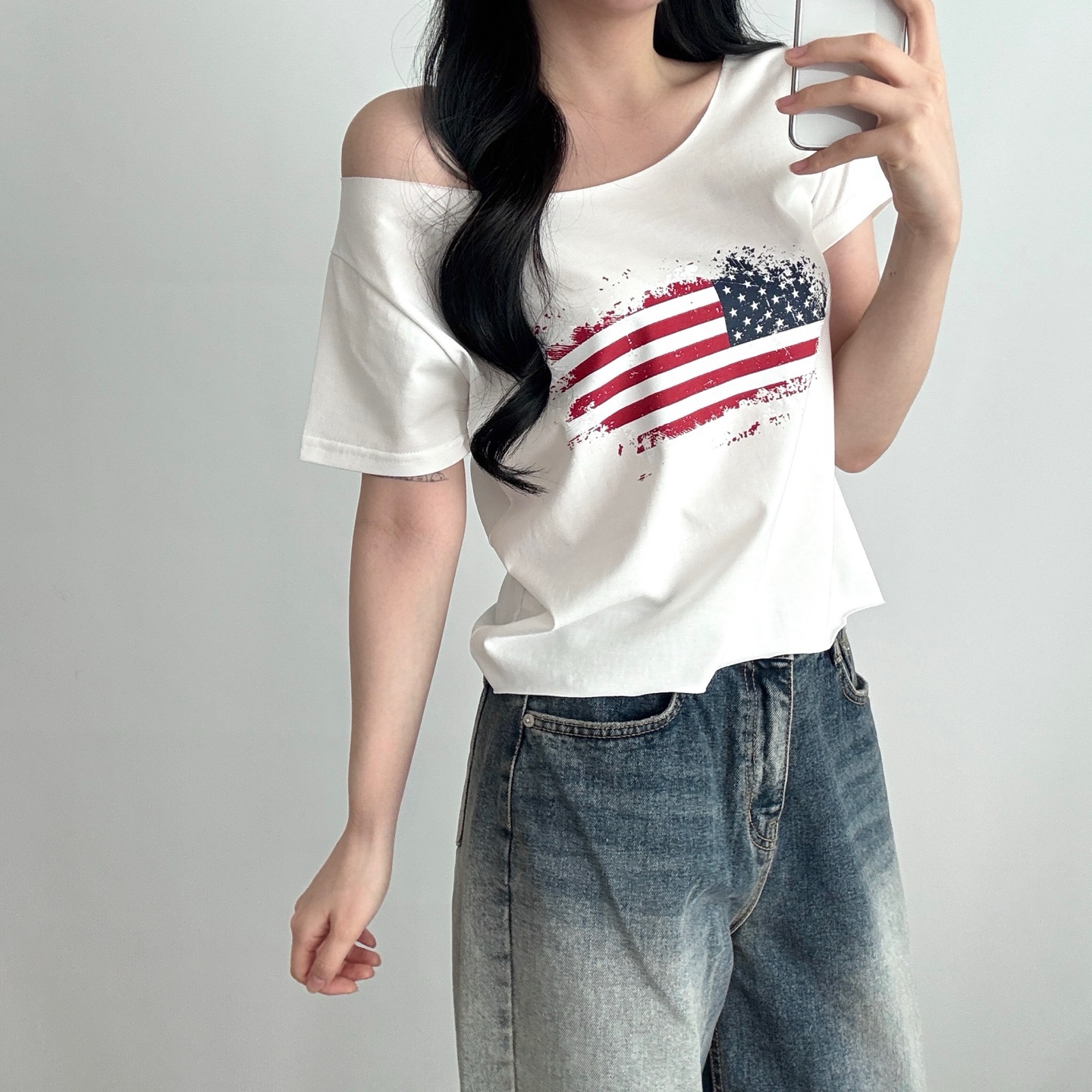ボートネックプリントTシャツ | 詳細画像2