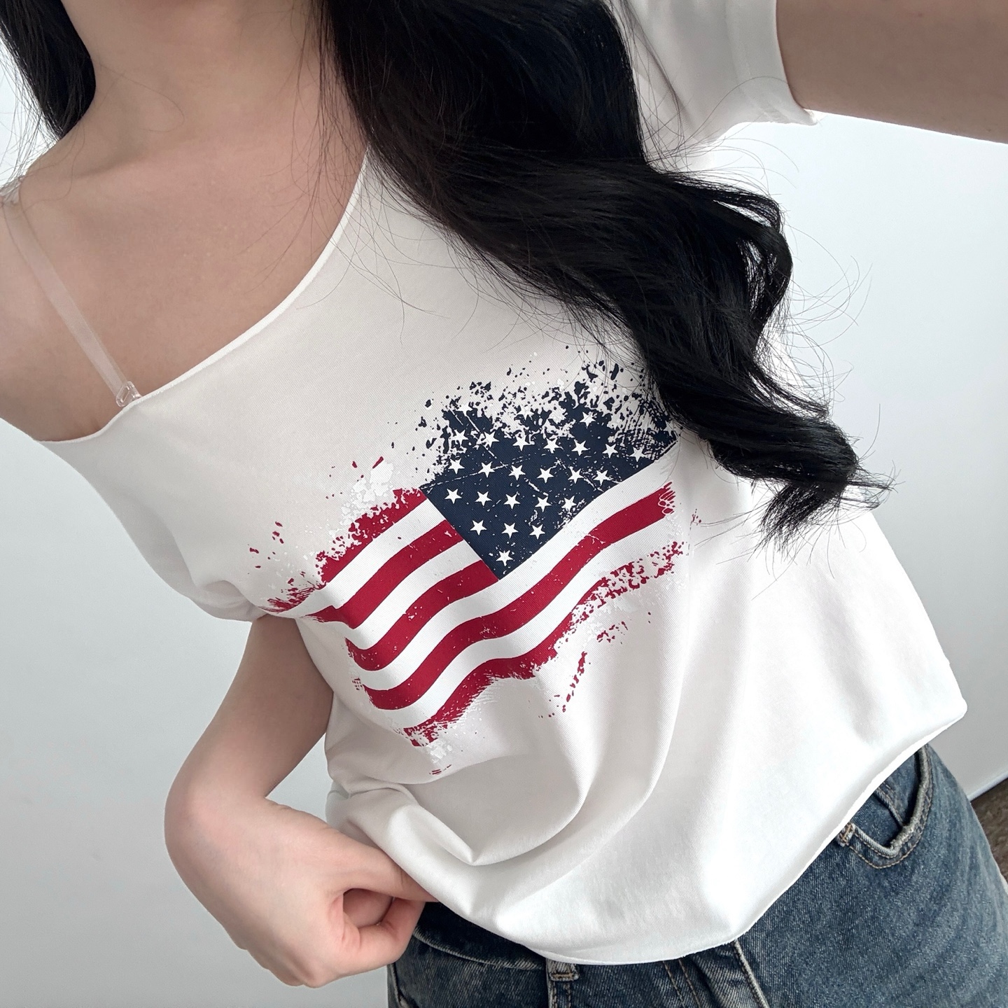 ボートネックプリントTシャツ | 詳細画像7