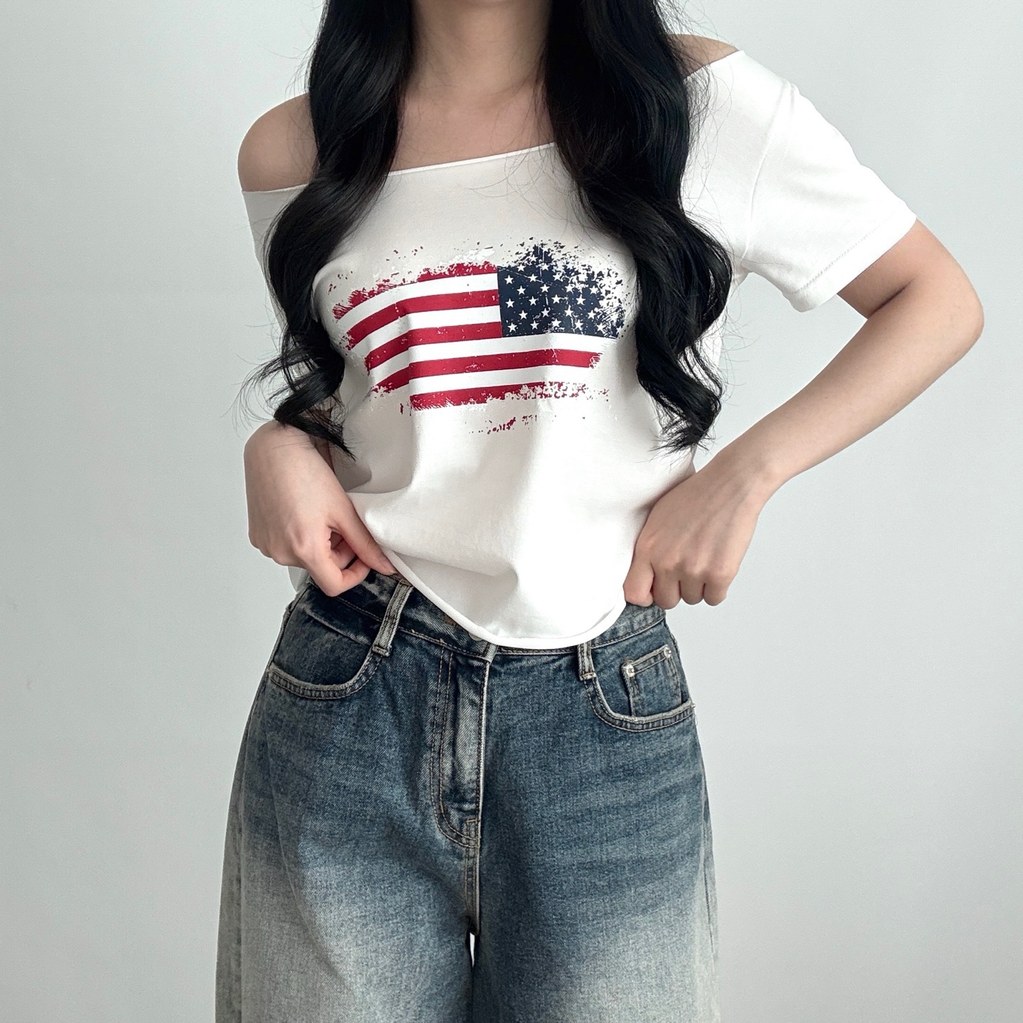 ボートネックプリントTシャツ | 詳細画像8