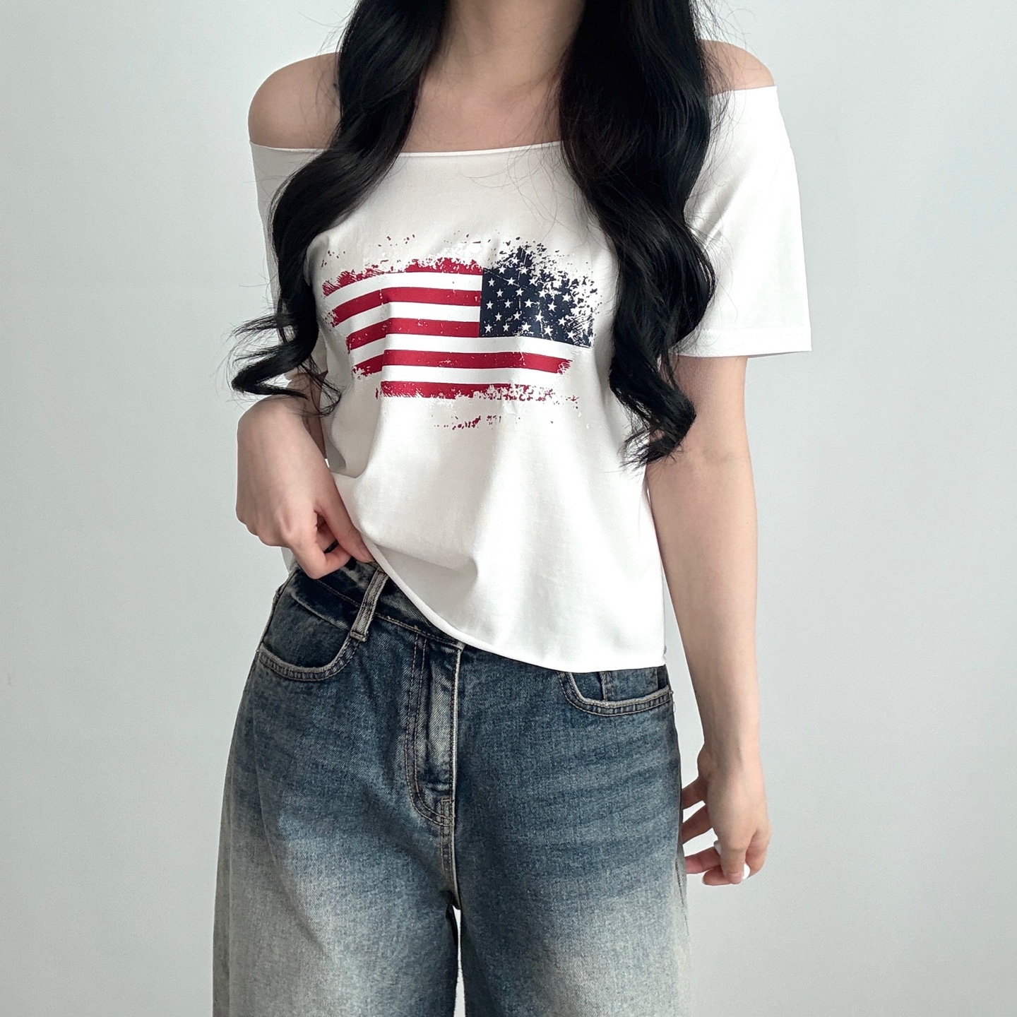 ボートネックプリントTシャツ | 詳細画像9