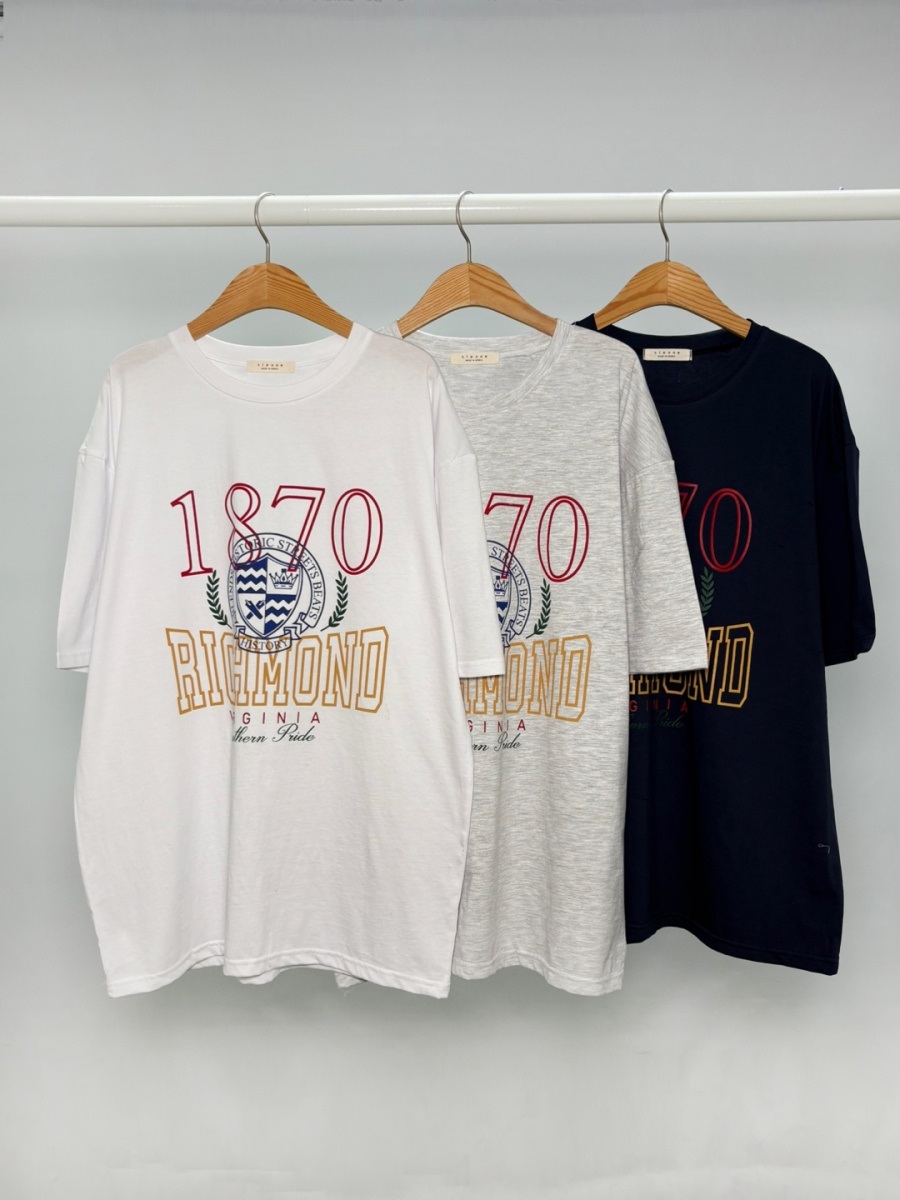 ラウンドネックボクシープリントTシャツ | 詳細画像9