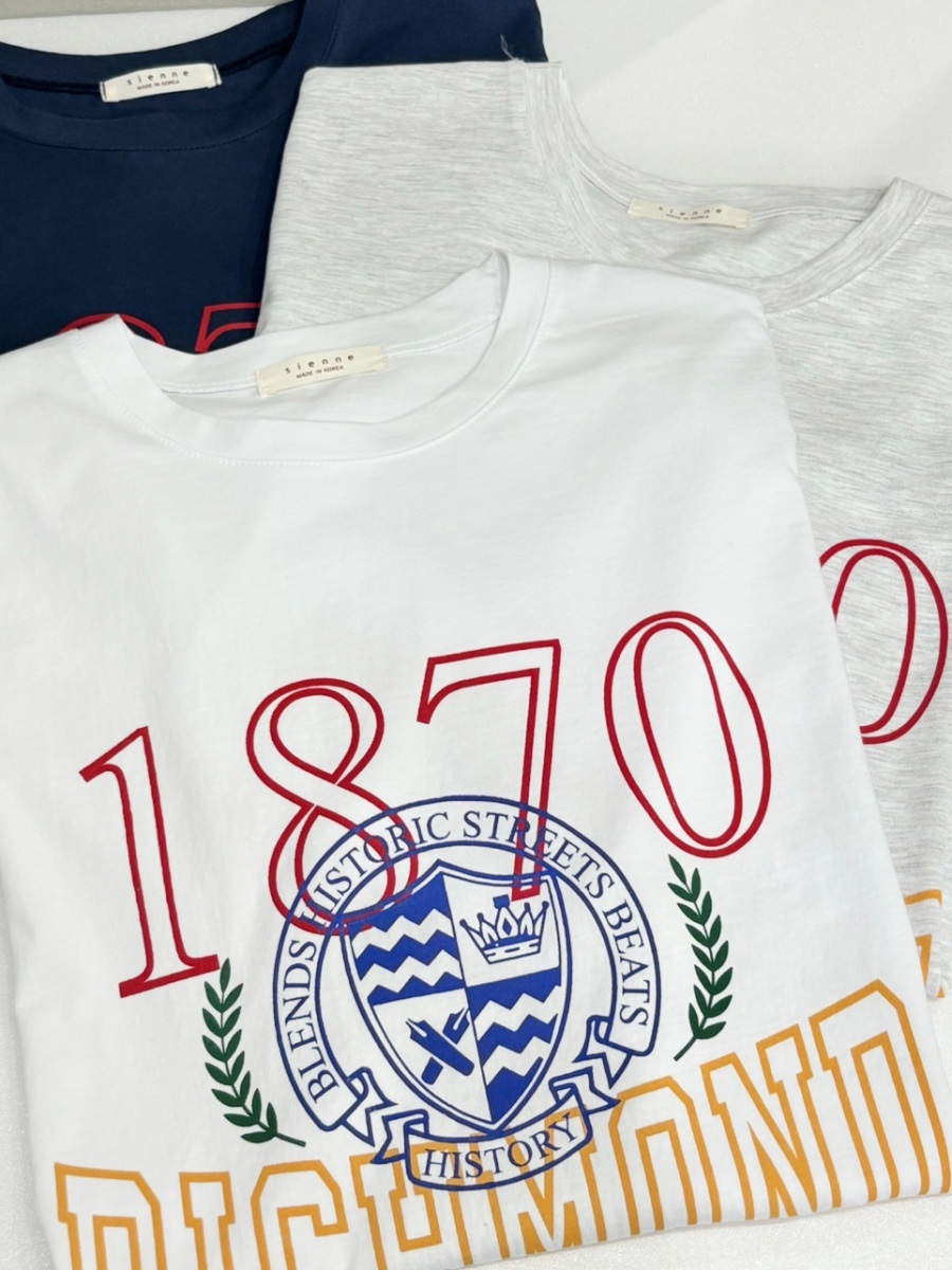 ラウンドネックボクシープリントTシャツ | 詳細画像10