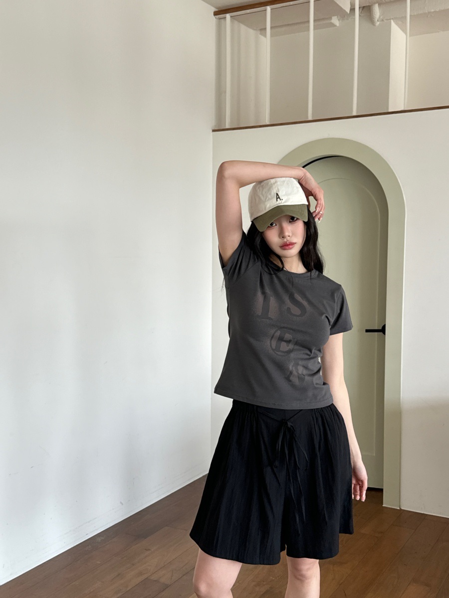 クロップドスリムプリントTシャツ | 詳細画像6
