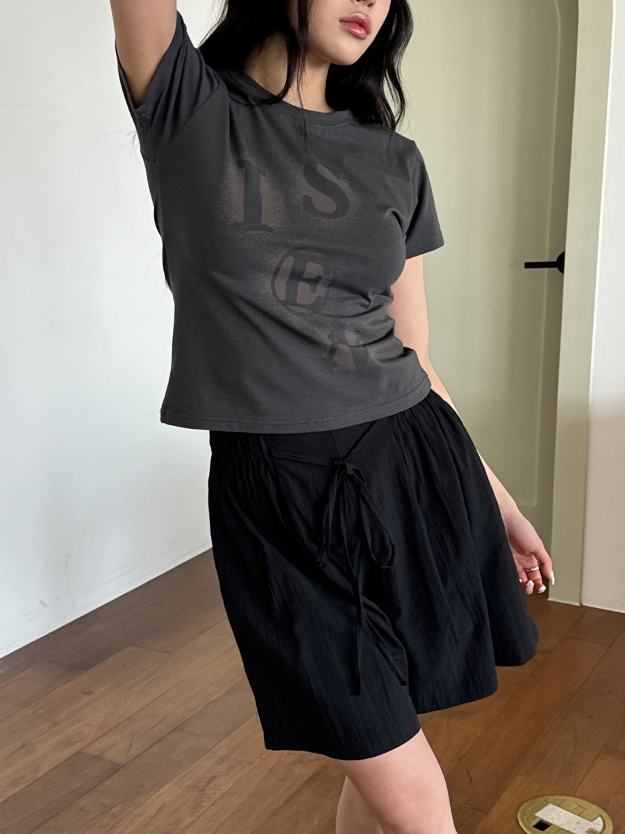 クロップドスリムプリントTシャツ | 詳細画像7