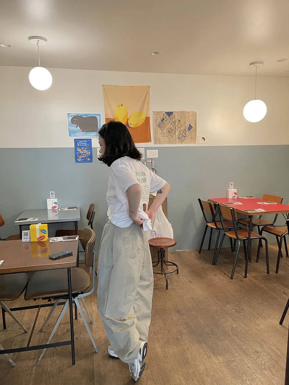 ピンタックバックゴムパンツ | meghee | 詳細画像1