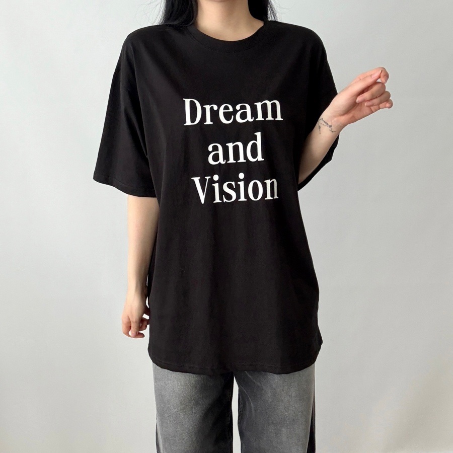 ラウンドネックオーバーサイズプリントTシャツ | 詳細画像4