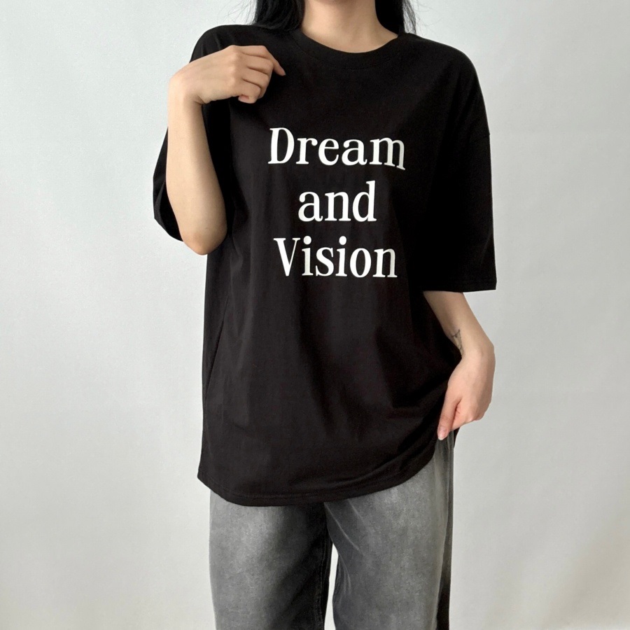 ラウンドネックオーバーサイズプリントTシャツ | 詳細画像5