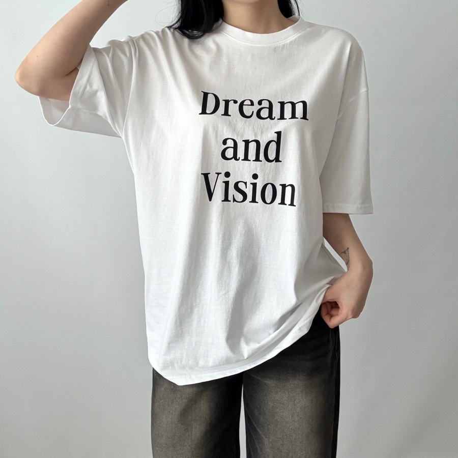 ラウンドネックオーバーサイズプリントTシャツ | 詳細画像7