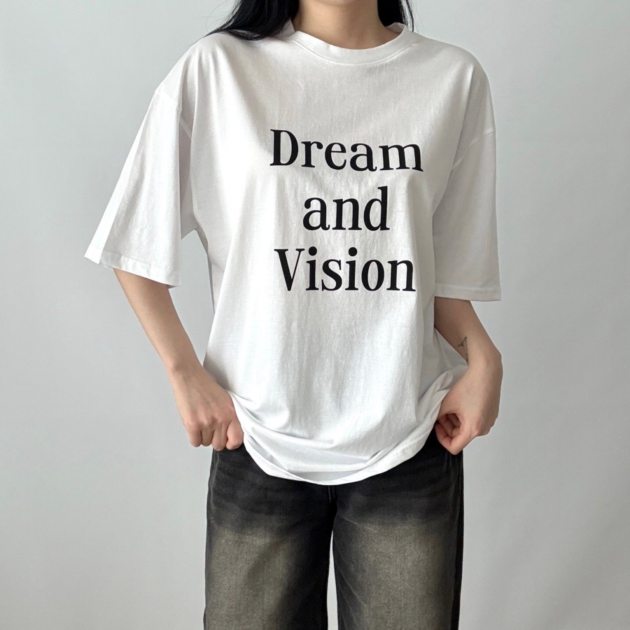ラウンドネックオーバーサイズプリントTシャツ | 詳細画像9