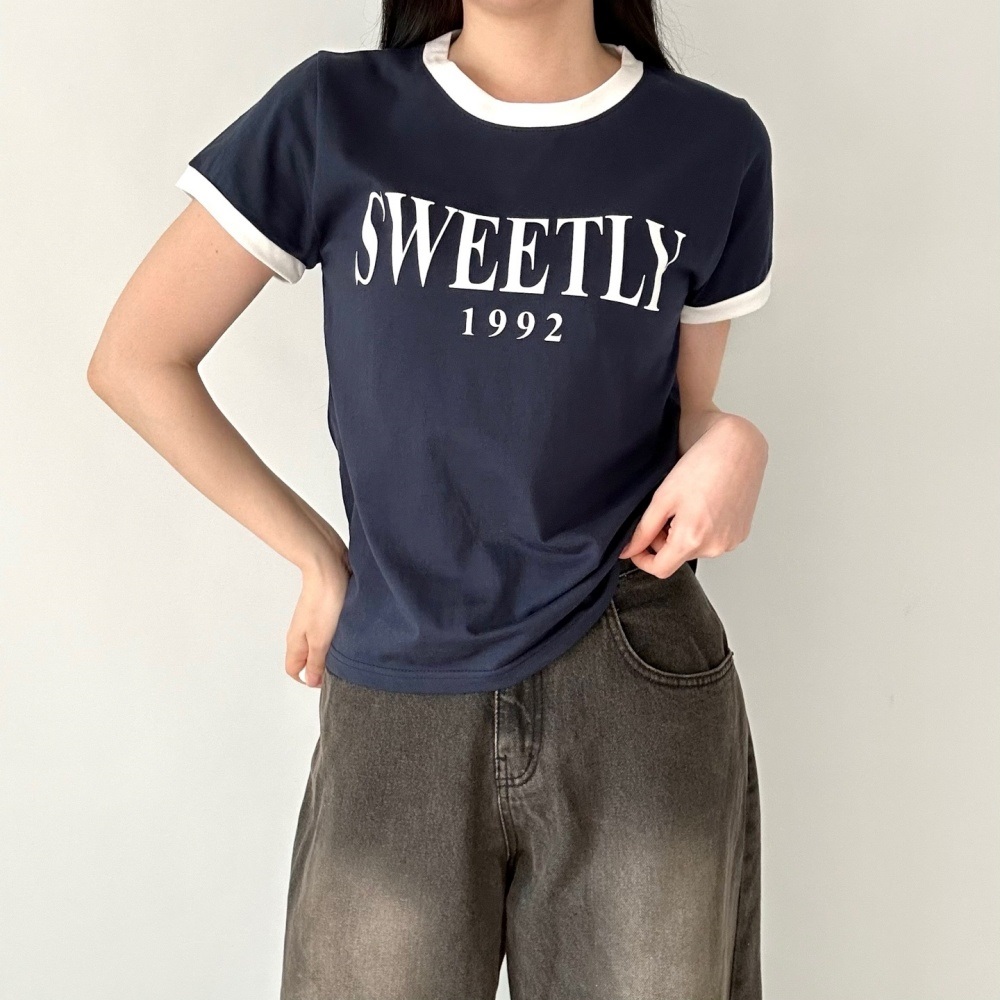 ラウンドネック配色Tシャツ | 詳細画像3