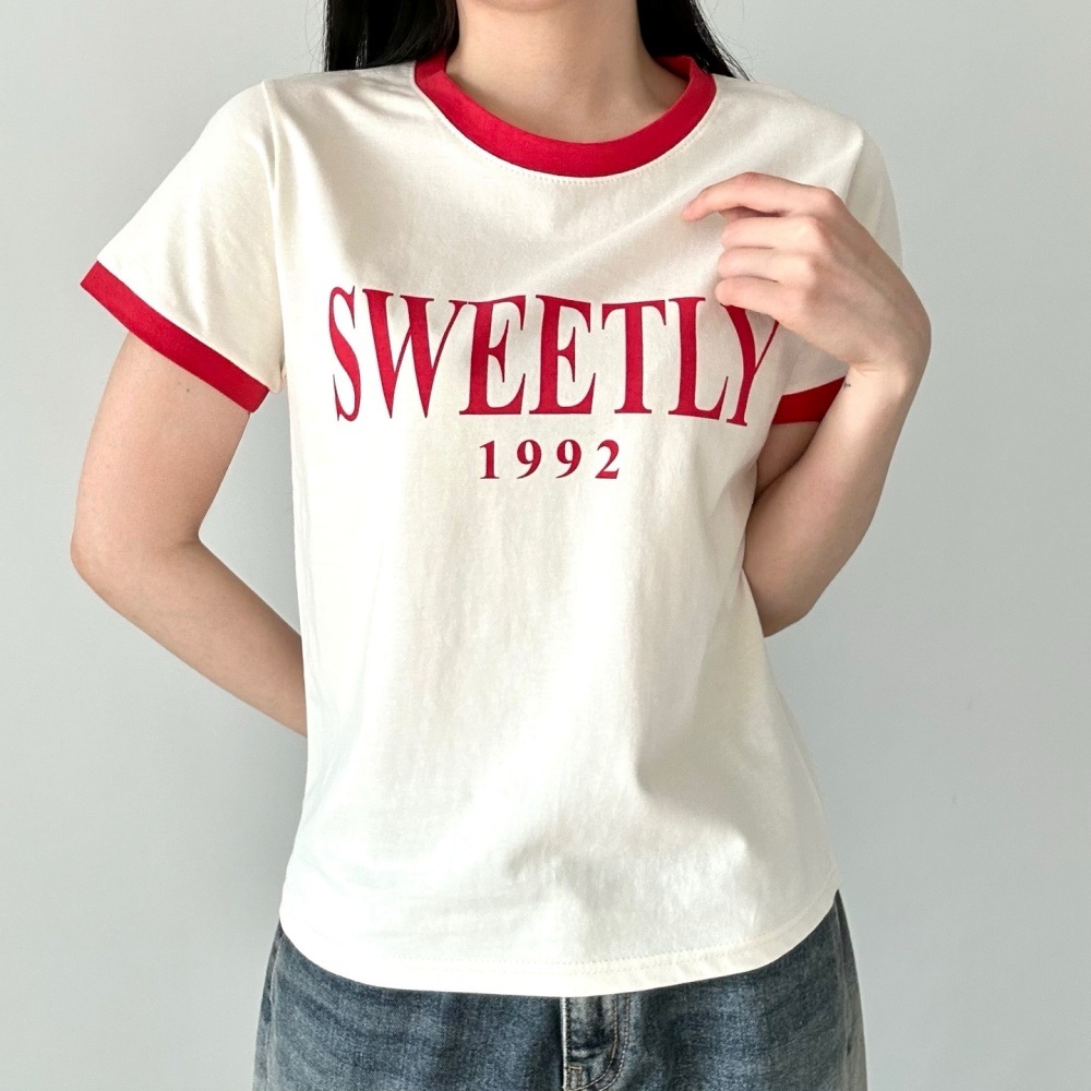 ラウンドネック配色Tシャツ | 詳細画像7