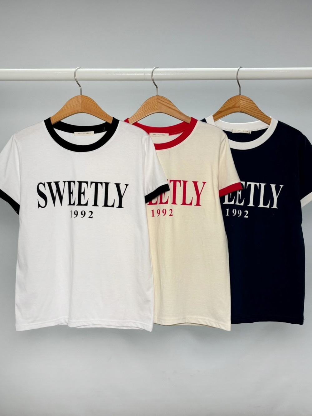 ラウンドネック配色Tシャツ | 詳細画像10