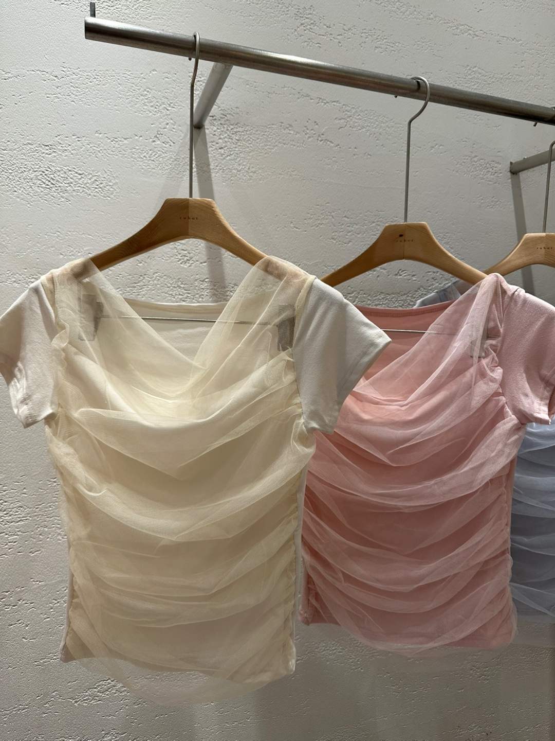 シフォンシャーリングスリムTシャツ | 詳細画像14