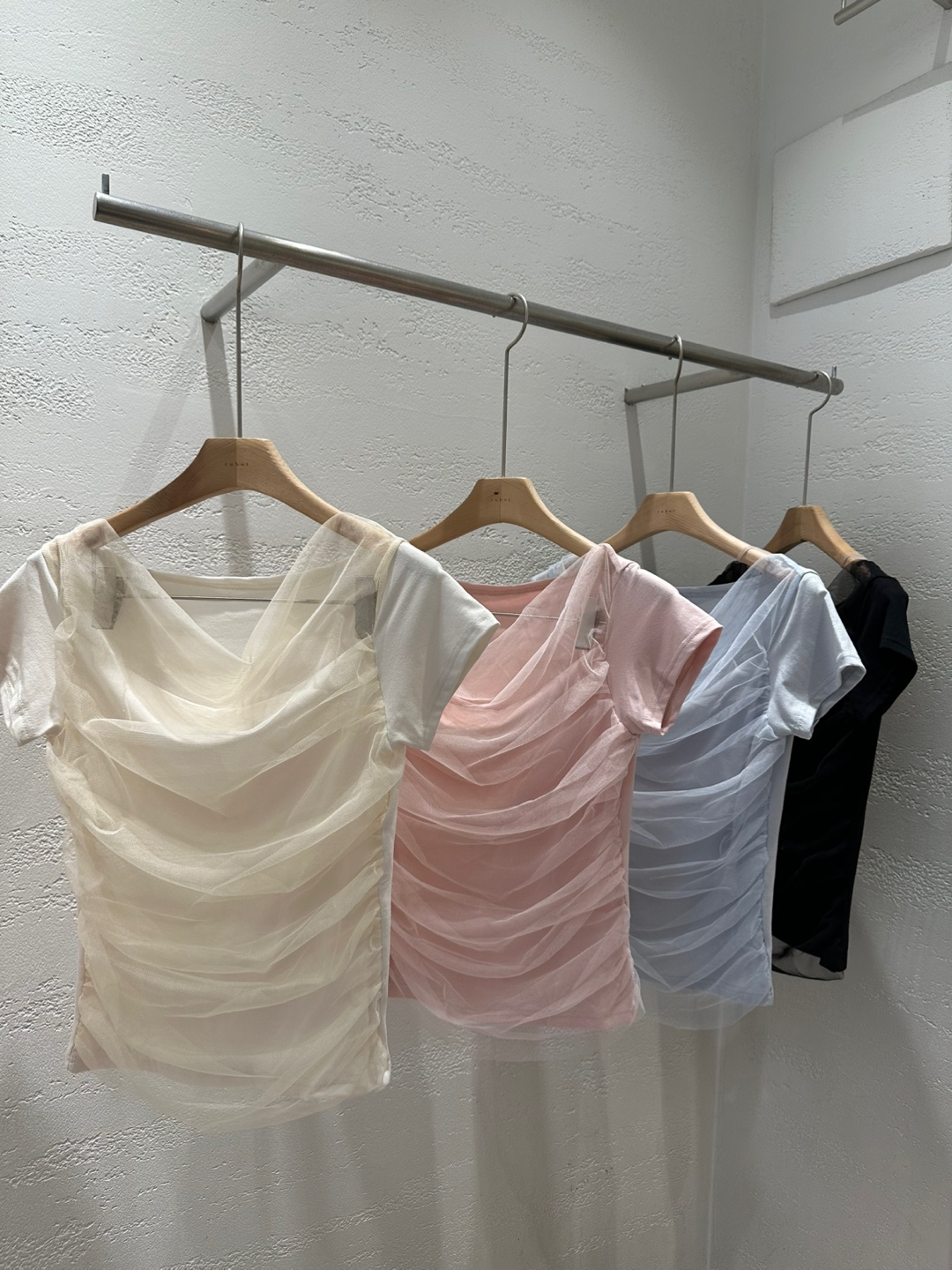 シフォンシャーリングスリムTシャツ | 詳細画像15