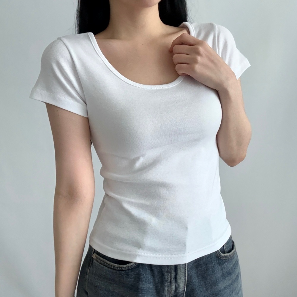 UネックスリムTシャツ | 詳細画像5