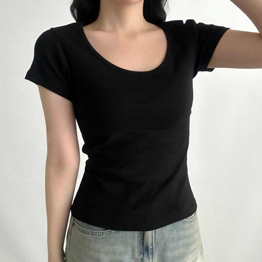 UネックスリムTシャツ | 詳細画像8