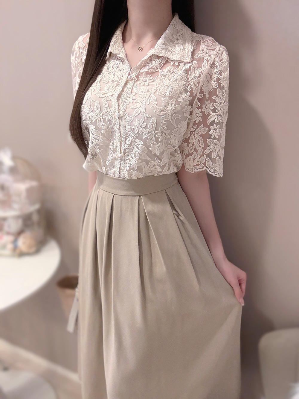 ウエストタックフレアスカート | 詳細画像5