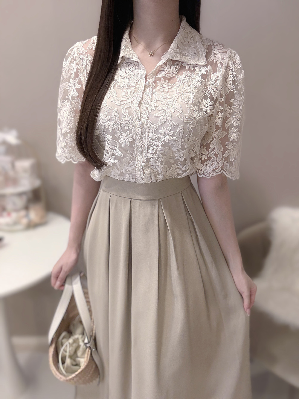 ウエストタックフレアスカート | 詳細画像10