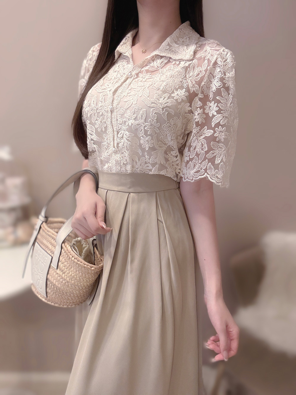 ウエストタックフレアスカート | 詳細画像11