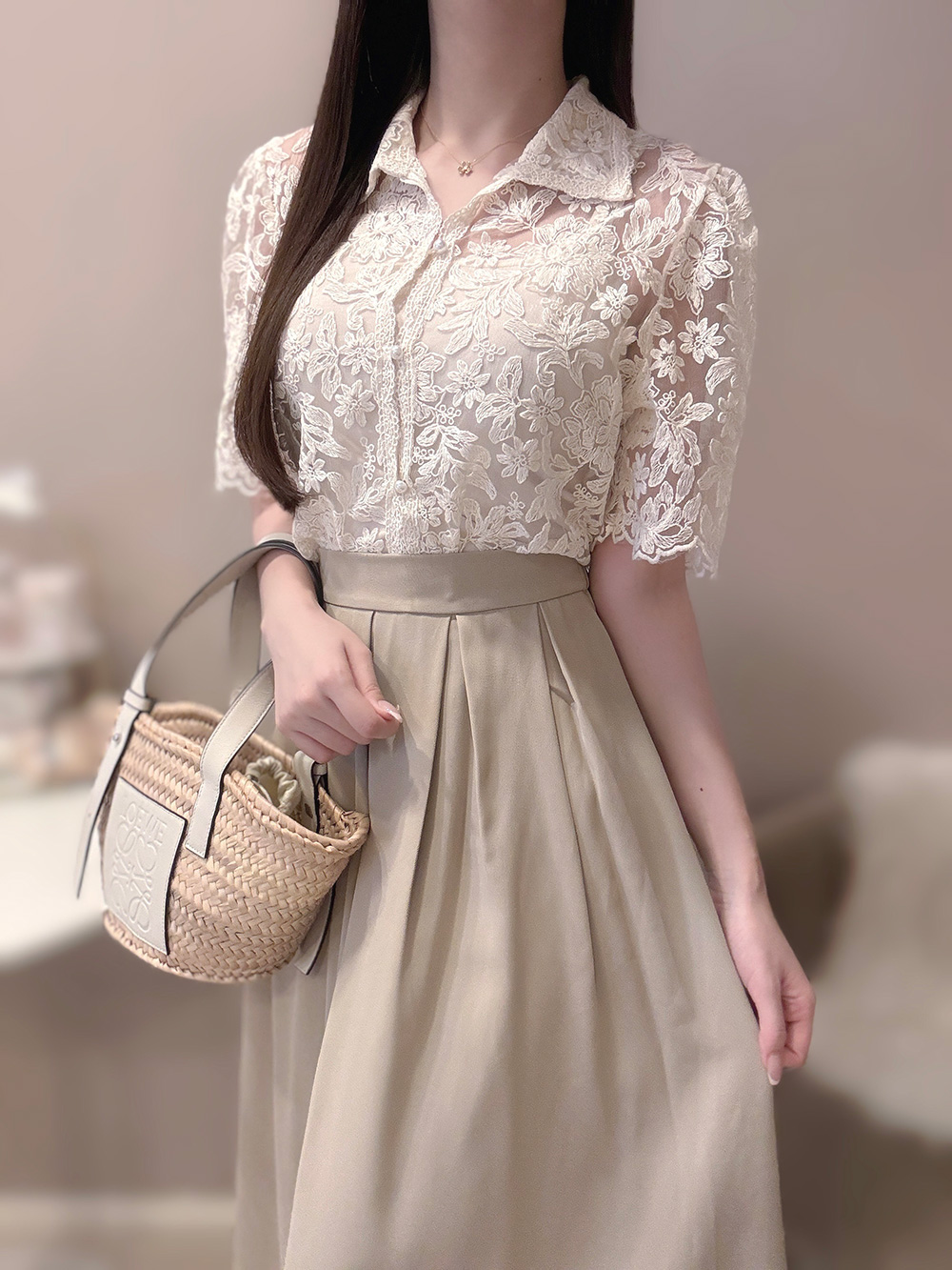 ウエストタックフレアスカート | 詳細画像12